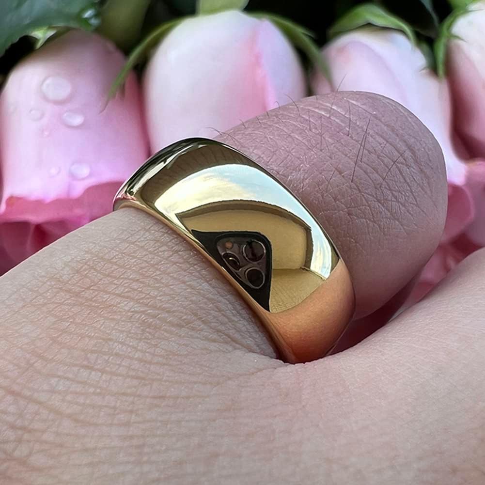 3Mm 4Mm 5Mm 6Mm 7Mm 8Mm 10Mm Silver/Gold Tungsten Rings for Men Women Couple Fashion Jewelry Engagement Wedding Bands Domed Polished Comfort Fit