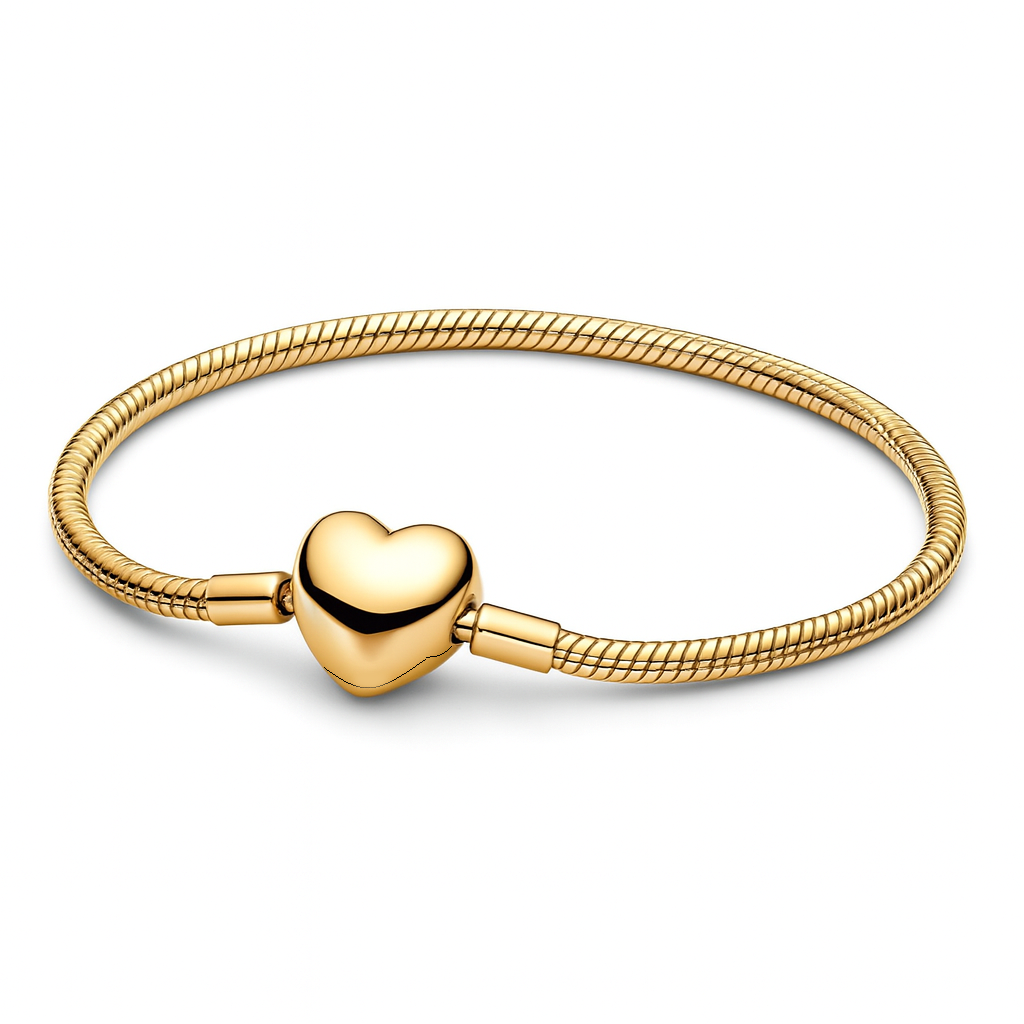 Exclusive Gold Heart Charm Bracelet